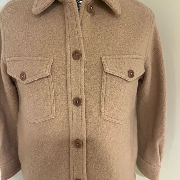 Wilfred Free Aritzia The Ganna Shirt Jacket Merino-wool shacket women’s XS - Picture 2 of 5